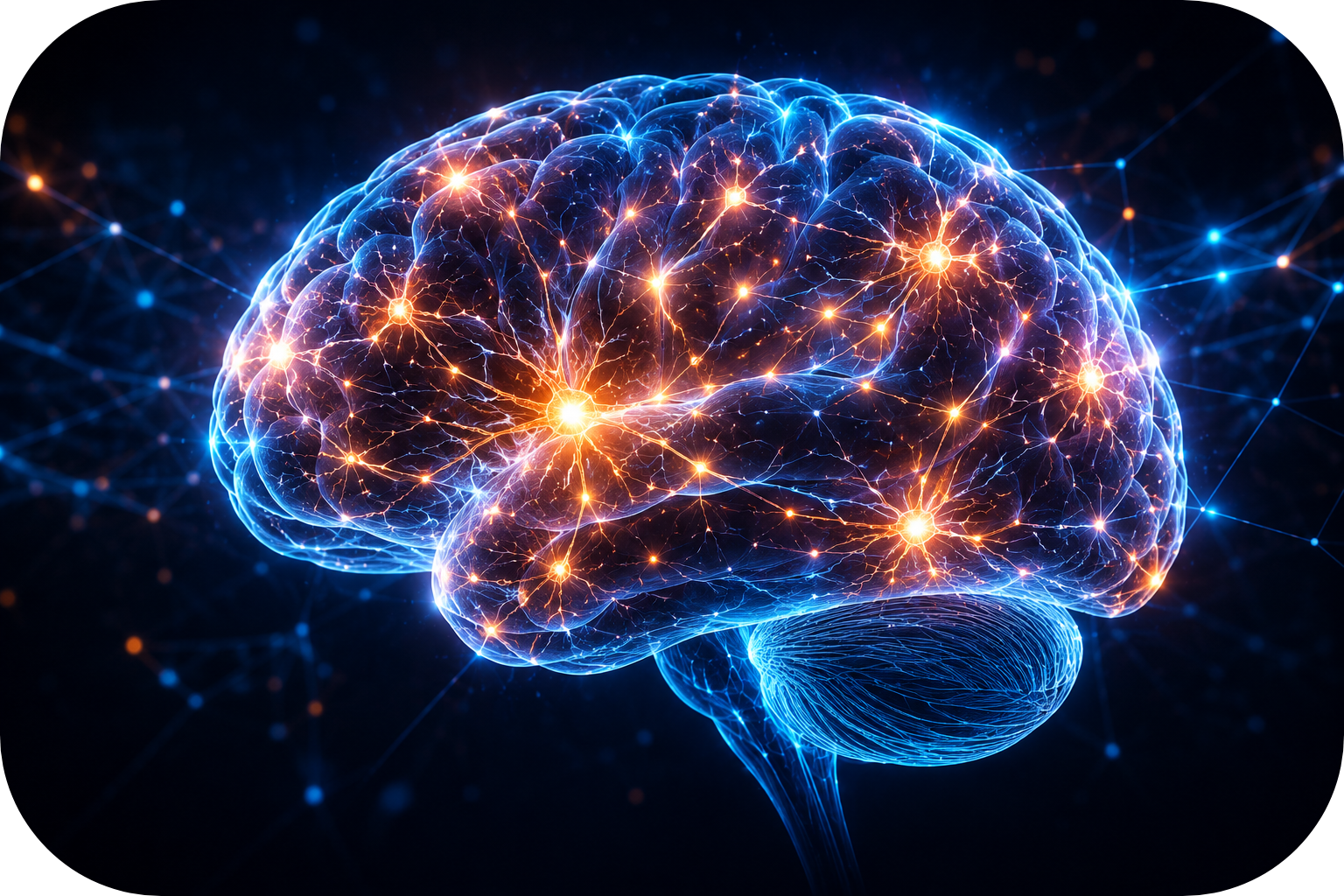 Cerveau illuminé, symbole de la préparation mentale